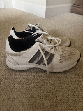 Adidas White and Black Golf Sneakers